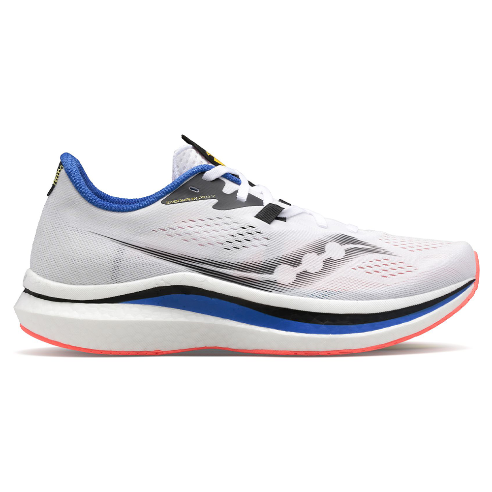 Men's Saucony Endorphin Pro 2, White Black Vices, 10.5 D Medium