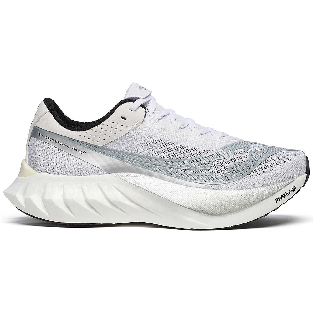 Men's Saucony Endorphin Pro 4, White/Silver, 11 D Medium