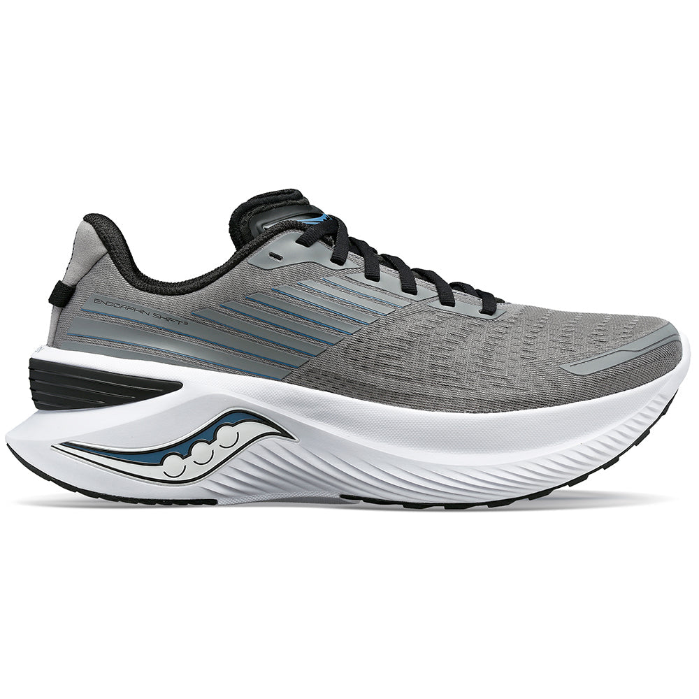Men's Saucony Endorphin Shift 3, Gravel/Black, 11.5 D Medium