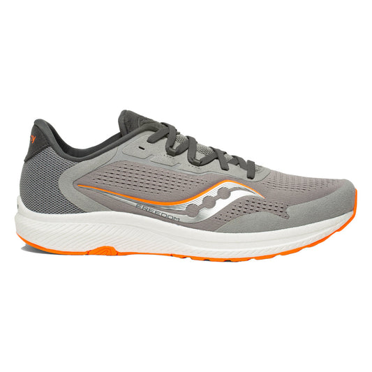 Men's Saucony Freedom 4, Alloy/ViZI Orange, 12 D Medium