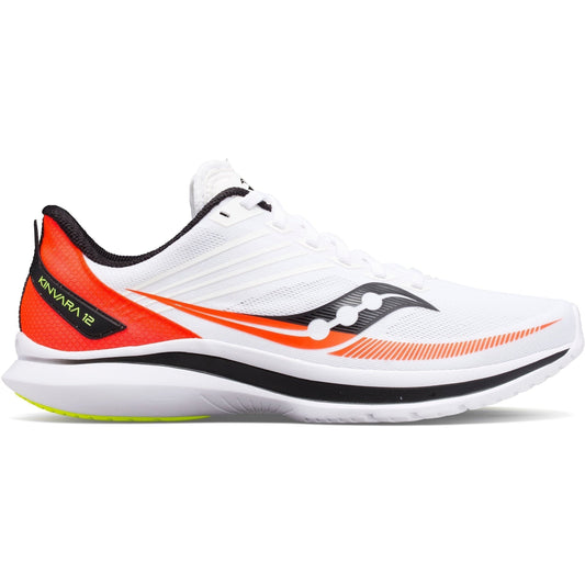 Men's Saucony Kinvara 12, White/Vizired, 12.5 D Medium