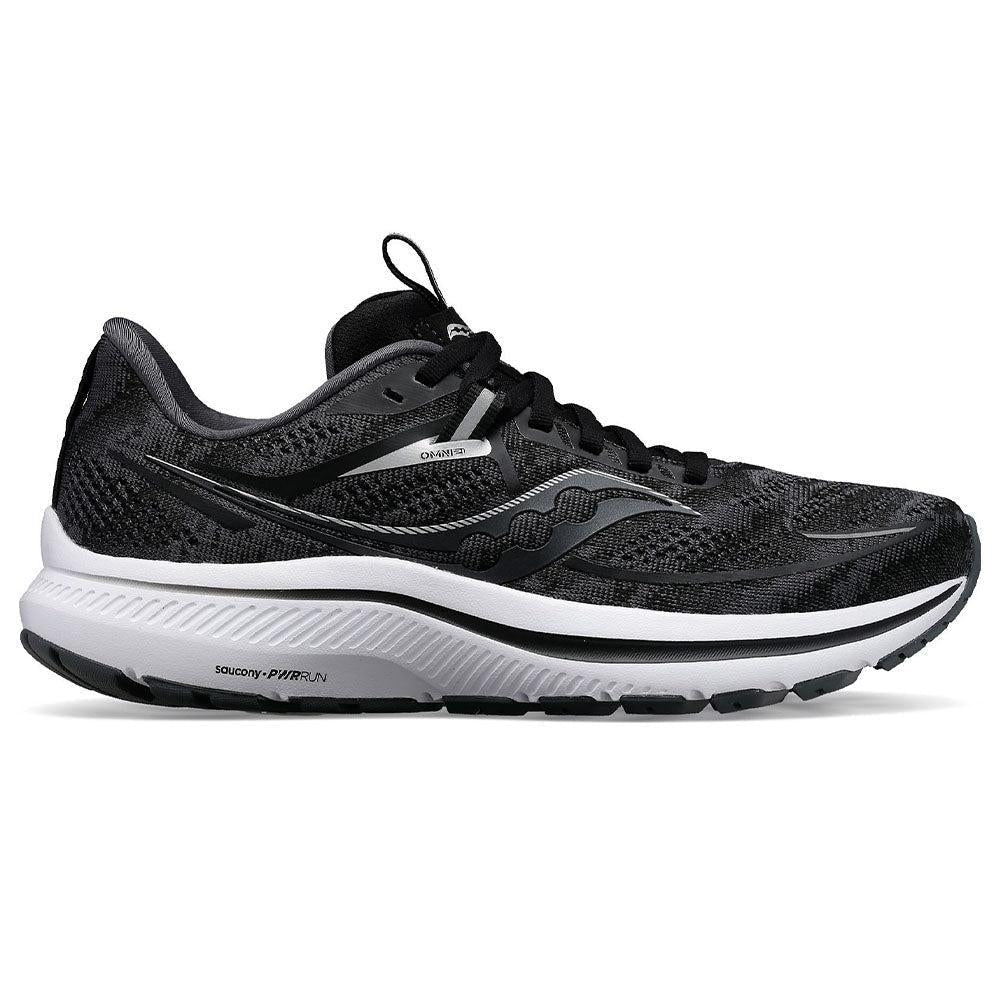 Men's Saucony Omni 21, Black/White, 9.5 D Medium