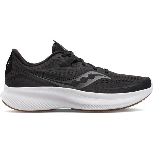 Men's Saucony Ride 15, BLACK/GUM, 11 D Medium