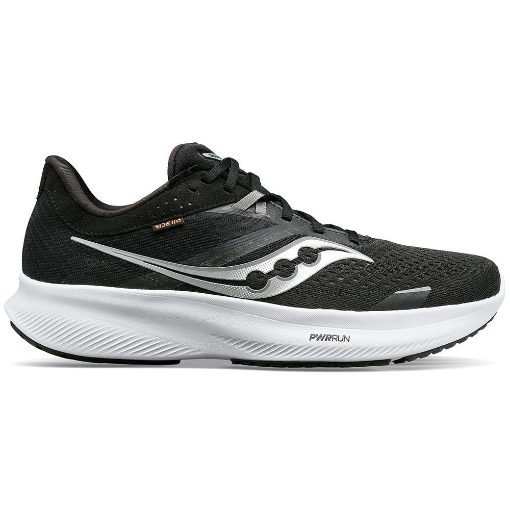 Men's Saucony Ride 16, Black/White, 11.5 D Medium