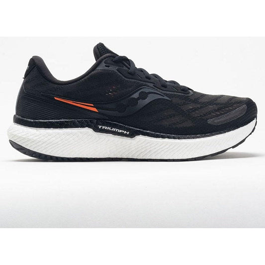 Men's Saucony Triumph 19, Black/White, 13 D Medium