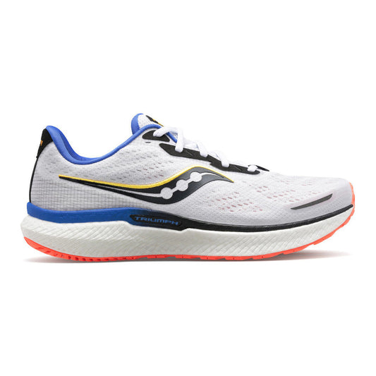 Men's Saucony Triumph 19, White/Black/Vizi, 10 D Medium