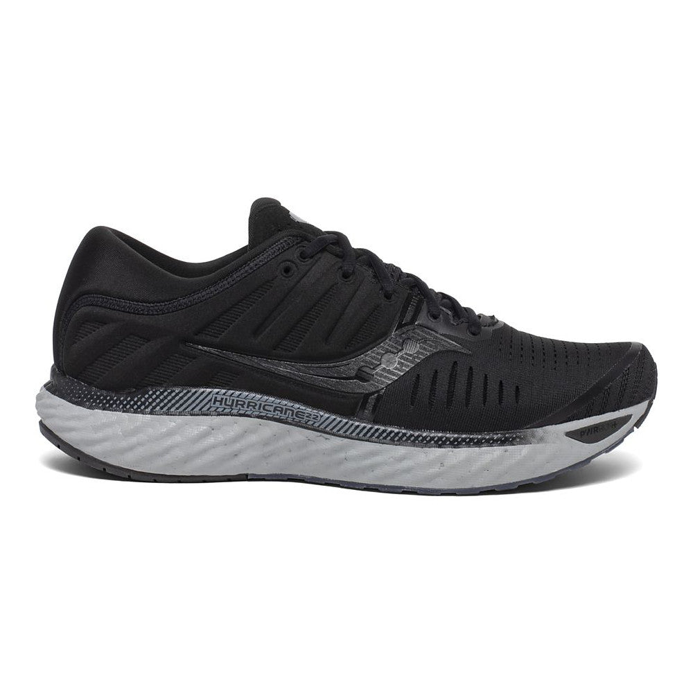 Men's Saucony Hurricane 22, Blackout, 10 D Medium