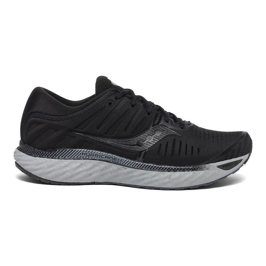 Men's Saucony Hurricane 22, Blackout, 10 D Medium