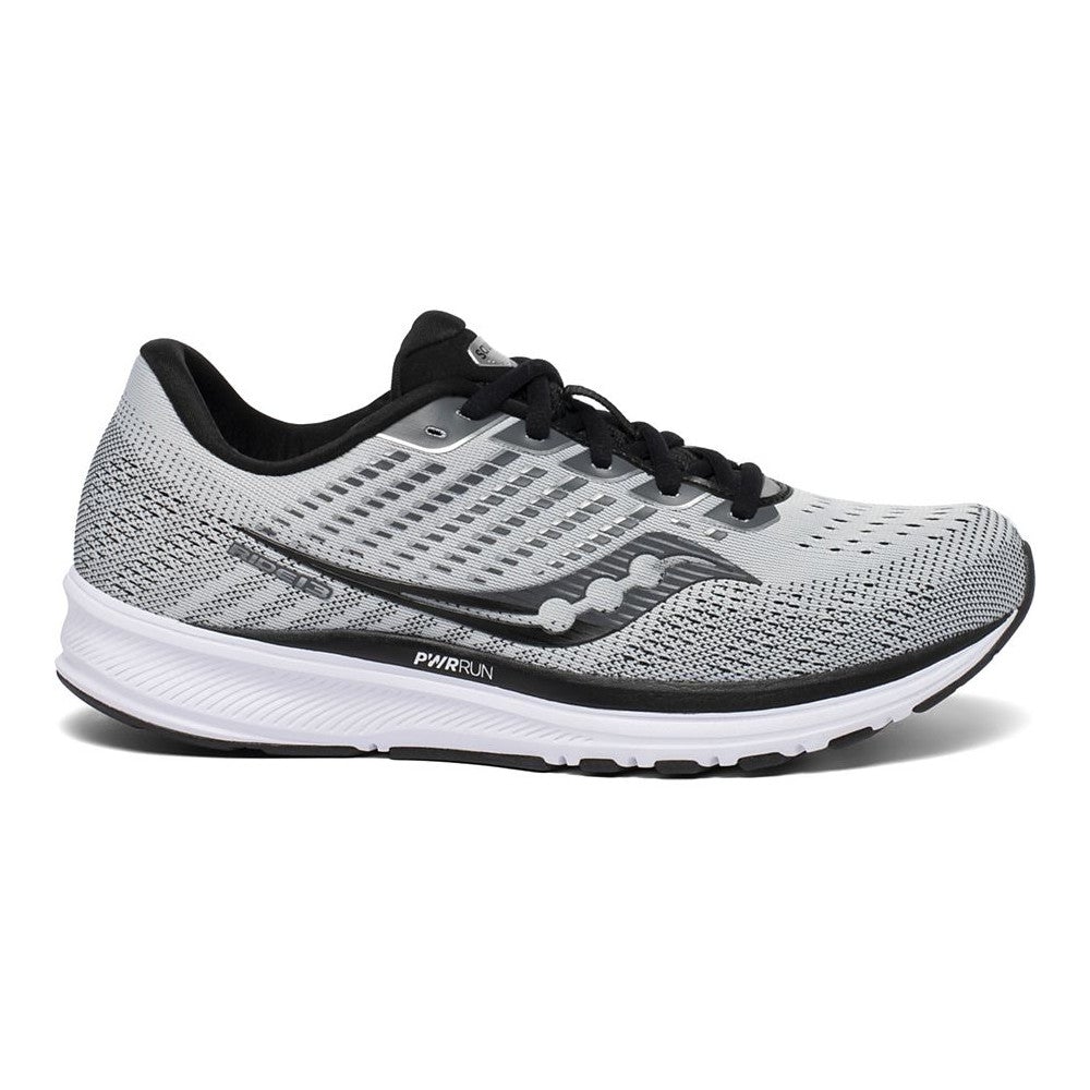Men's Saucony Ride 13, Grey/Black, 11 D Medium