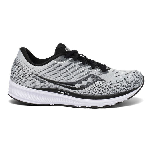 Men's Saucony Ride 13, Grey/Black, 11 D Medium