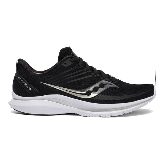 Men's Saucony Kinvara 12, Black/Silver, 11.5 D Medium