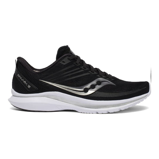 Men's Saucony Kinvara 12, Black/Silver, 10.5 D Medium