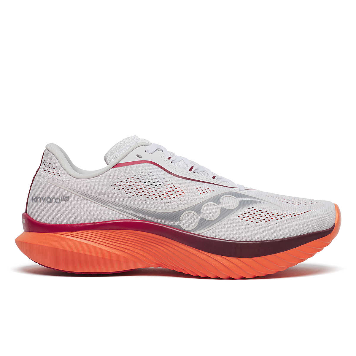 Men's Saucony Kinvara 15, White/Pepper, 12 D Medium