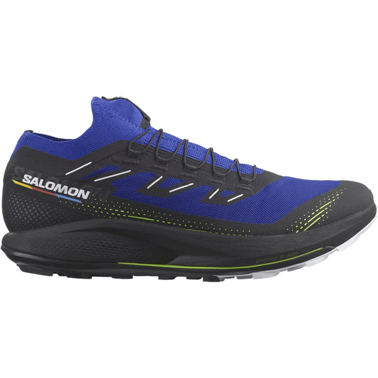Men's Salomon Pulsar Trail Pro 2, Surf The Web/Black/Safety Yellow, 9.5 D Medium