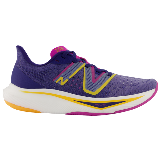 Women's New Balance FuelCell Rebel V3, Victory Blue/Magenta Pop, 6.5 B Medium
