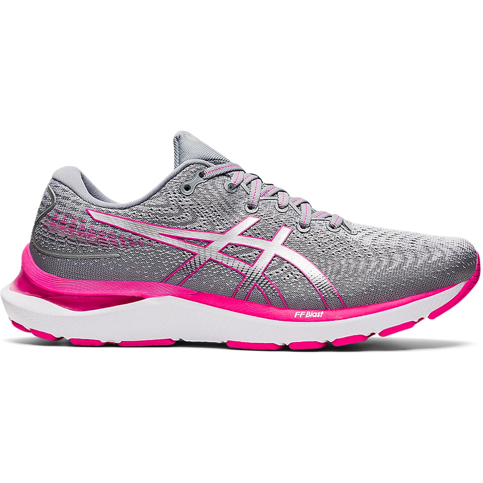 Women's Asics Gel-Cumulus 24, Sheet Rock/Pink Glo, 8 B Medium