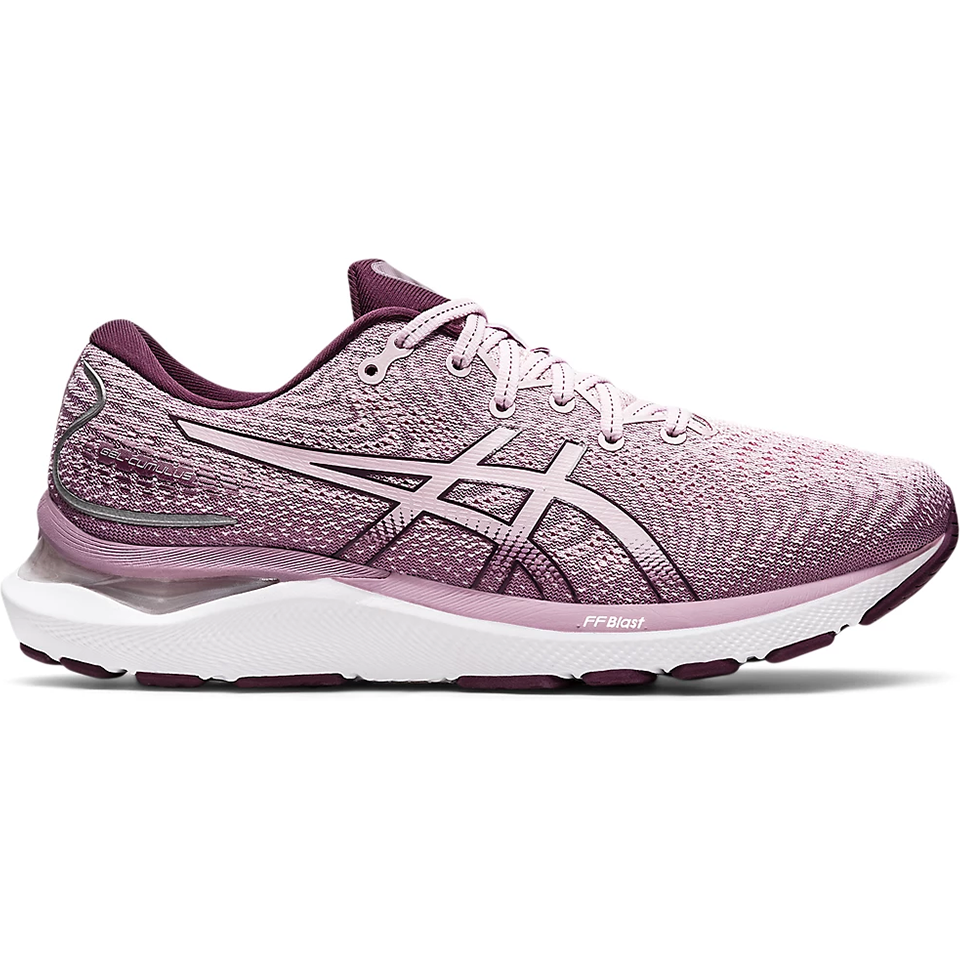 Women's Asics Gel-Cumulus 24, Barely Rose/Deep Plum, 7.5 B Medium