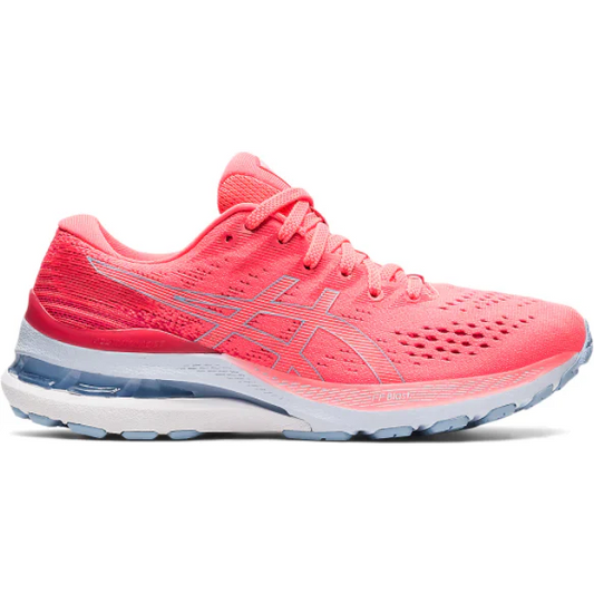 Women's Asics GEL-Kayano 28, Blazing Coral/Mist, 6.5 B Medium