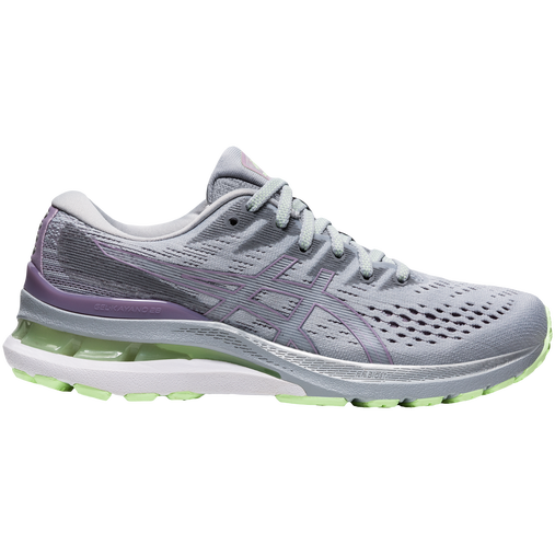 Women's Asics Gel-Kayano 28, Piedmont Grey/Soft Lavender, 6 B Medium