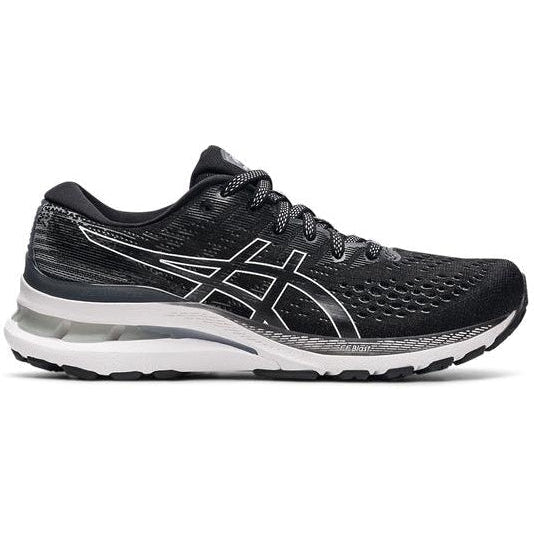 Women's Asics GEL-Kayano 28, Black/White, 7.5 B Medium