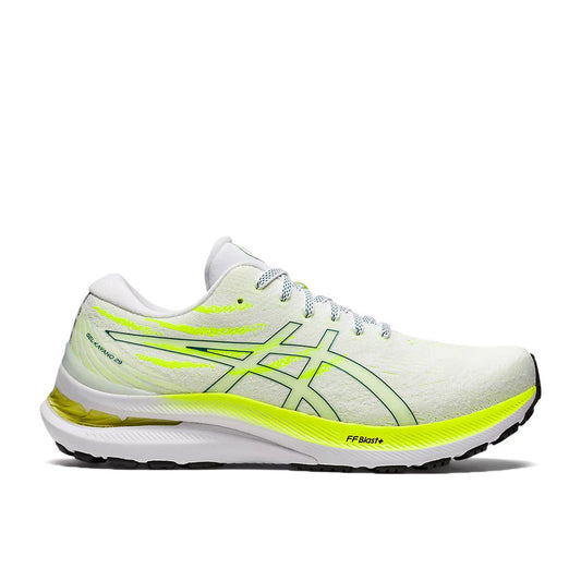 Women's Asics Gel-Kayano 29, White/Velvet Pine, 9.5 B Medium