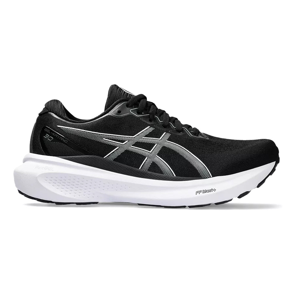 Women's Asics Gel-Kayano 30, Black/Sheet Rock, 8 D Wide