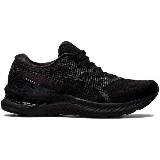 Women's Asics Gel-Nimbus 23, Black/Black, 7 B Medium