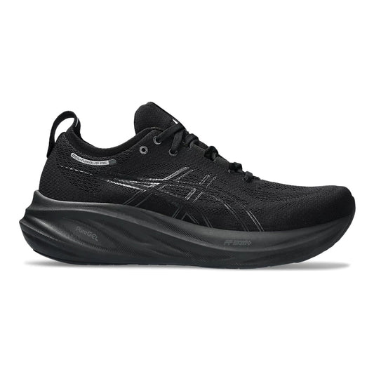 Women's Asics GEL-Nimbus 26, Black/Black, 8.5 D Wide