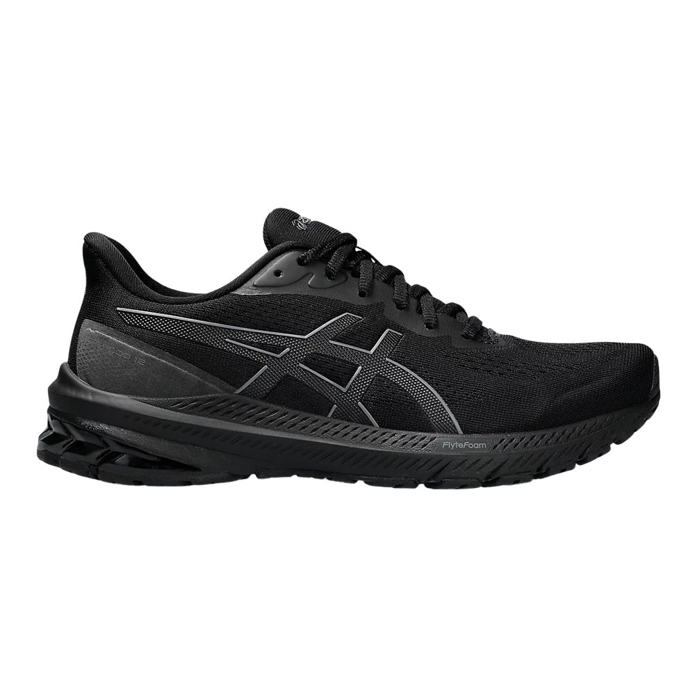 Women's Asics GT-1000 12, Black/Carrier Grey, 8 B Medium