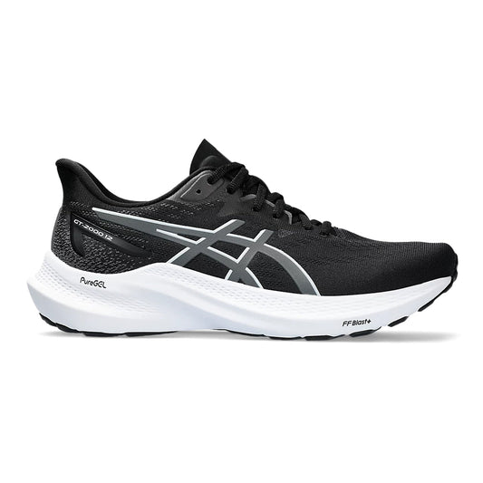 Women's Asics GT-2000 12, Black/Carrier Grey, 10.5 D Wide