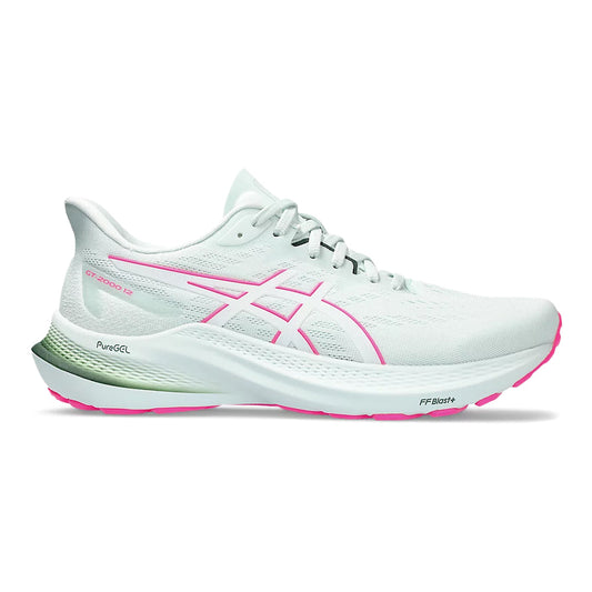 Women's Asics GT-2000 12, Pure Aqua/White, 10 B Medium