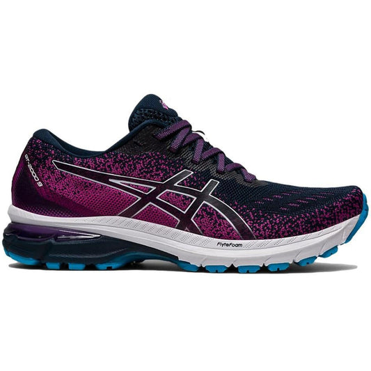 Women's Asics GT-2000 9 Knit, French Blue/White, 9.5 B Medium