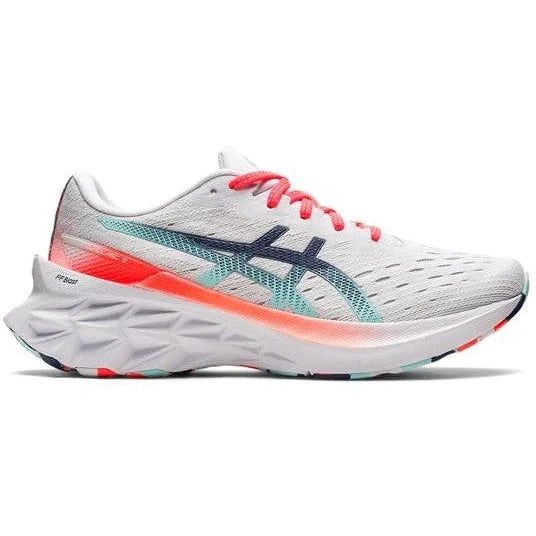 Women's Asics Novablast 2, White/White, 9.5 B Medium
