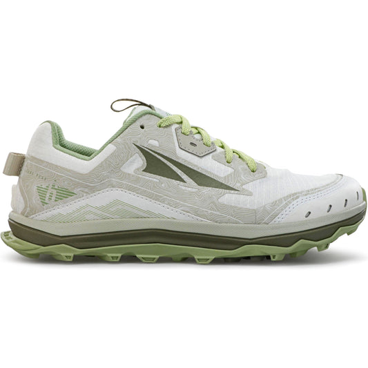 Women's Altra Lone Peak 6, White/Green, 8 B Medium
