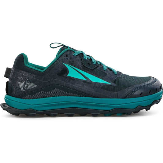 Women's Altra Lone Peak 6, Black/Green, 6.5 B Medium