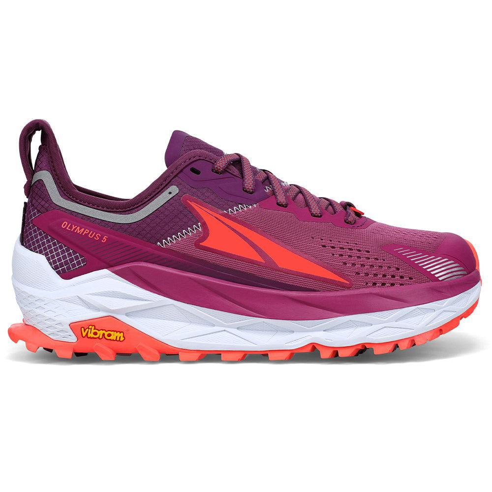 Women's Altra Olympus 5, Purple/Orange, 7 B Medium
