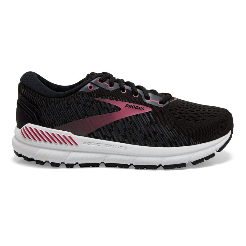 Women's Brooks Addiction GTS 15, Black/Ebony/Mauvewood, 8.5 D Wide
