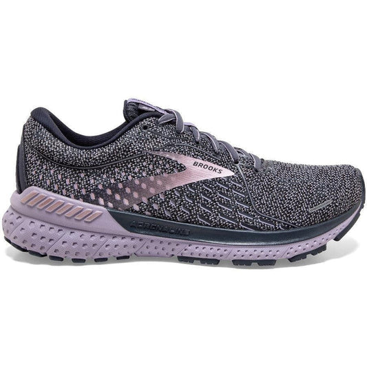 Women's Brooks Adrenaline GTS 21, Ombre/Lavender/Metallic, 10 B Medium