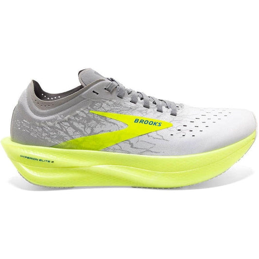 Men's Brooks Hyperion Elite 2, White/Silver/Nightlife, 12 D Medium