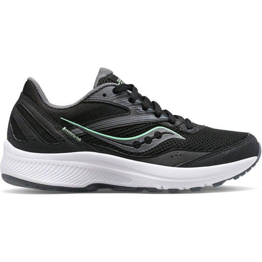 Women's Saucony Cohesion 15, Black/Meadow, 8 D Wide