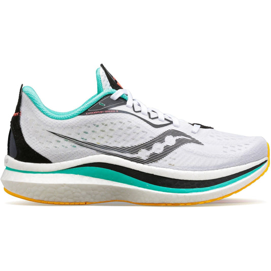 Women's Saucony Endorphin Speed 2, White/Black/Vizi, 10.5 B Medium