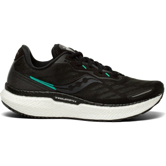 Women's Saucony Triumph 19, Black/White, 9 B Medium