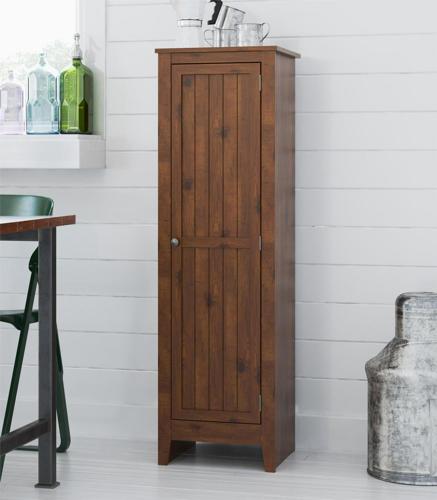 Ameriwood Home Milford Single Door Storage Pantry Cabinet, Old Fashioned Pine