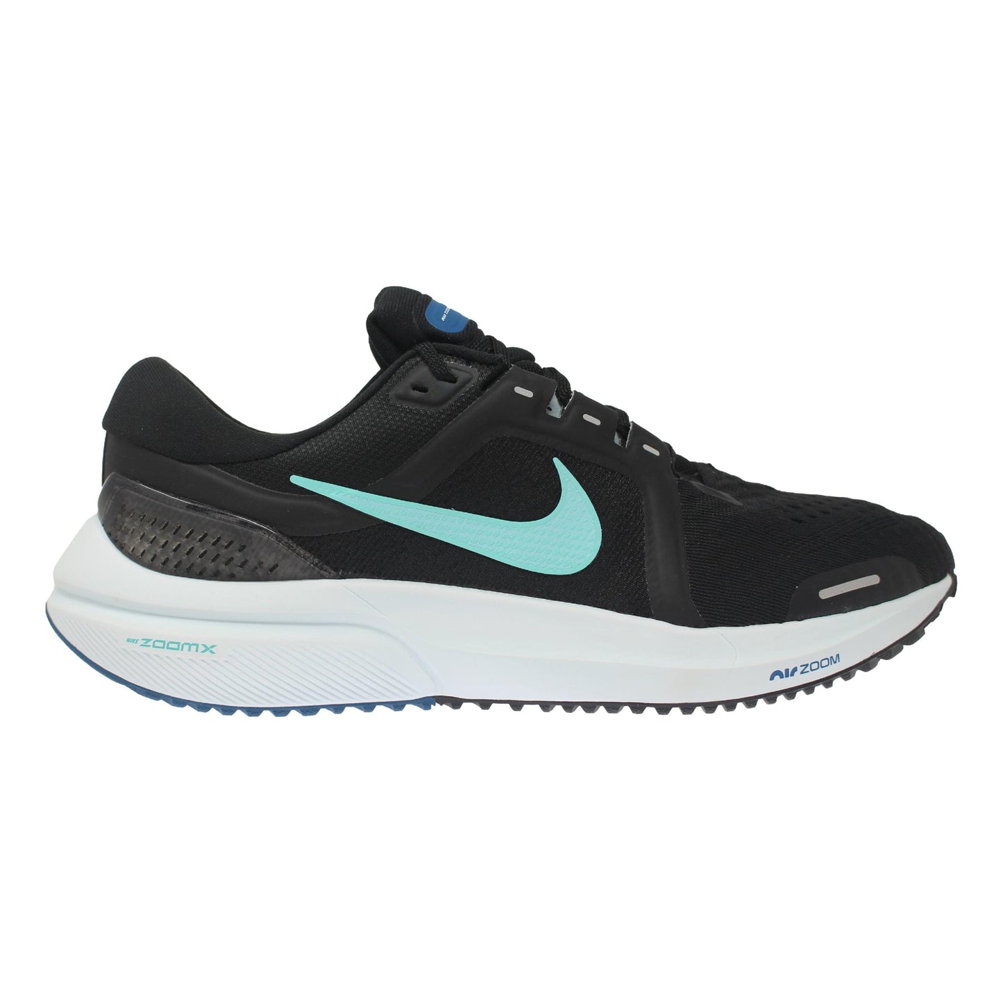 Women's Nike Air Zoom Vomero 16, Black/Aurora Green-Ghost Aqua, 8.5 B Medium
