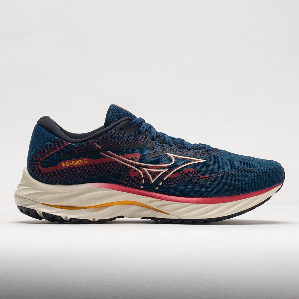 Mizuno Wave Rider 27 Mesh Men's  Blue Opal/Papyrus