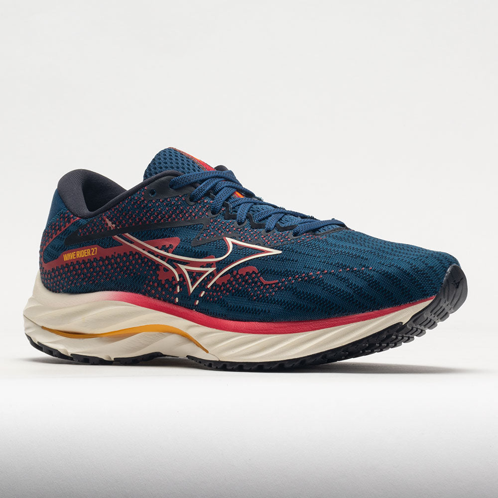 Mizuno Wave Rider 27 Mesh Men's  Blue Opal/Papyrus