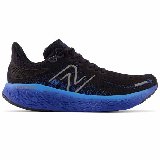 Men's New Balance Fresh Foam X 1080v12, Black/Cobalt, 10.5 2E Wide