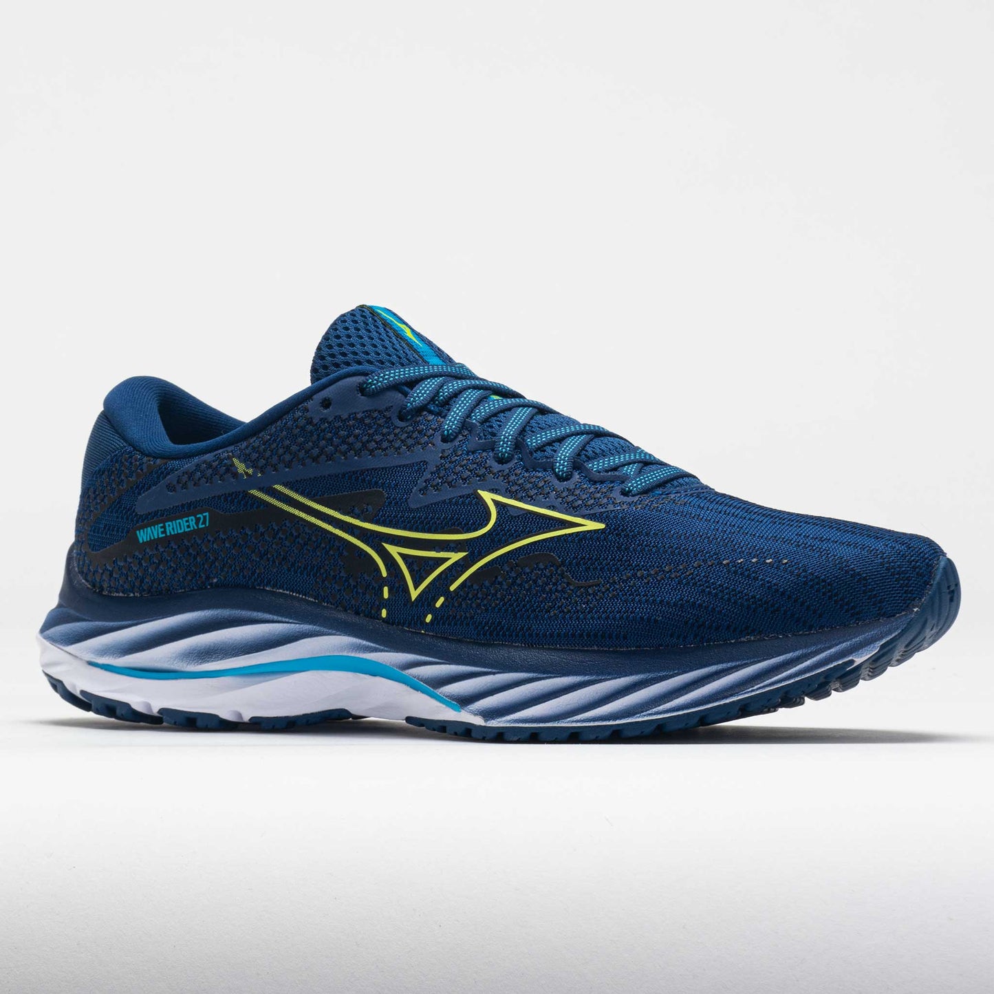 Mizuno Wave Rider 27 Men's  Navy Peony/Sharp Green