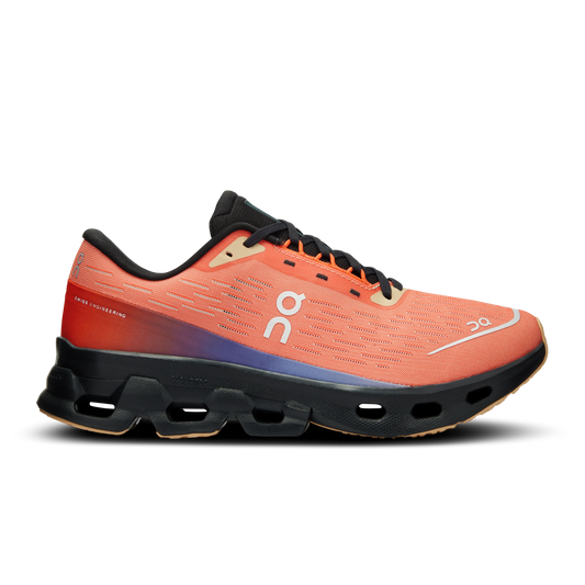 Women's On Cloudspark, Flame/Black, 7 B Medium