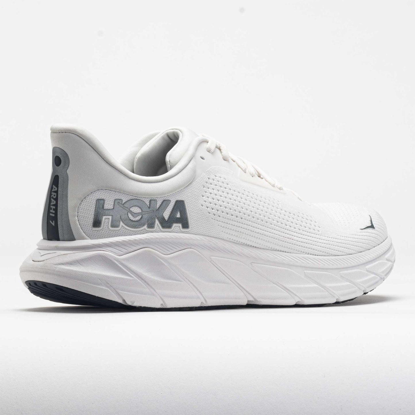 HOKA Arahi 7 Men's  Blanc de Blanc/Steel Wool